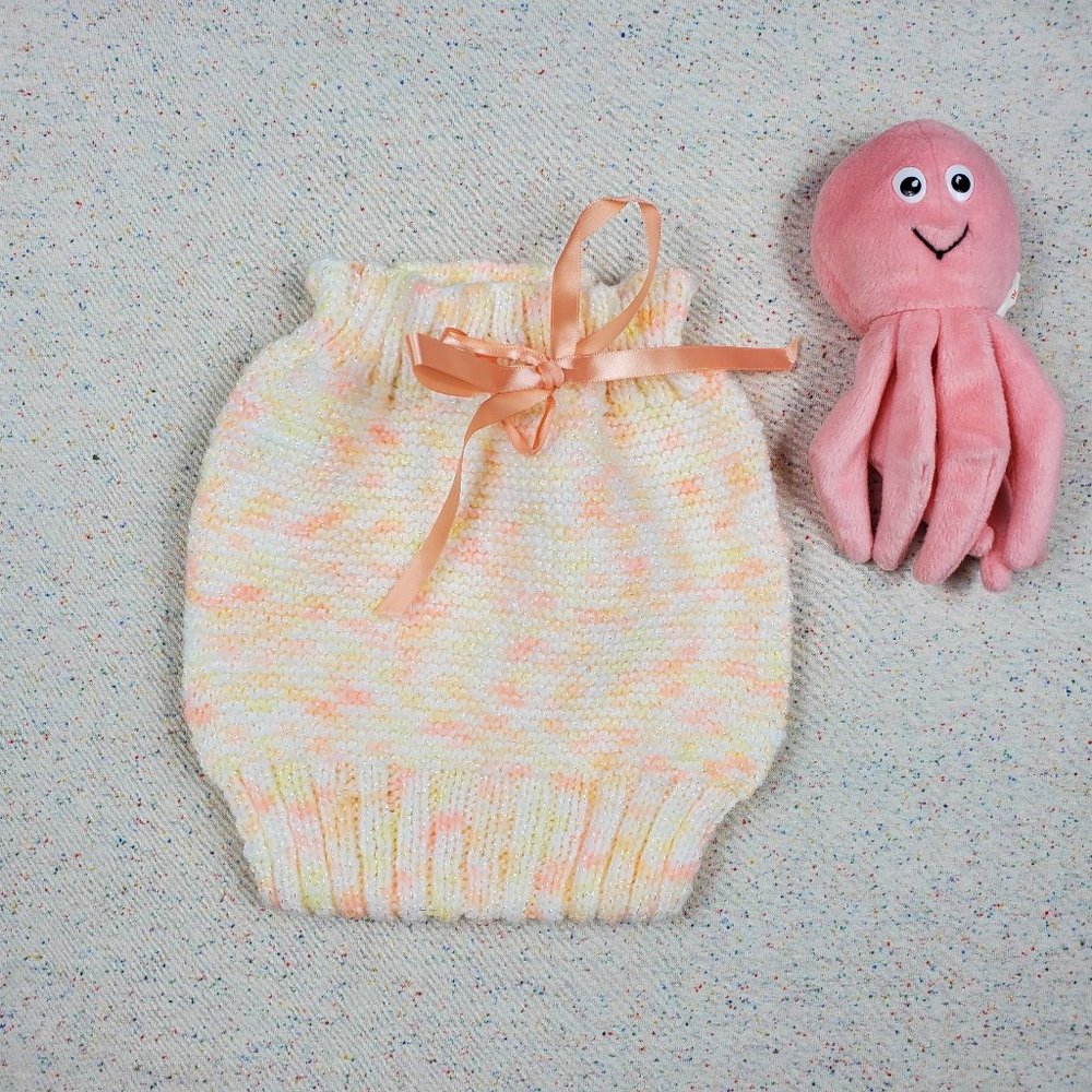 Vintage Handmade Knit Bloomers Confetti 2t